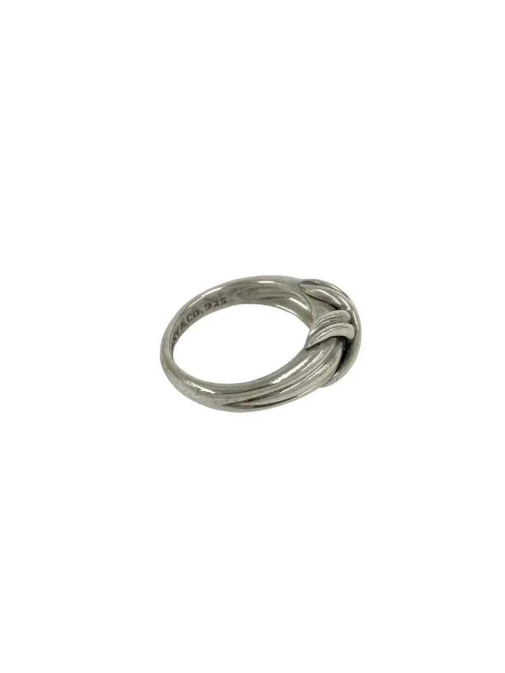 Tiffany & Co Vintage Signature Cross Ring 925 Sterling Silver Accessory